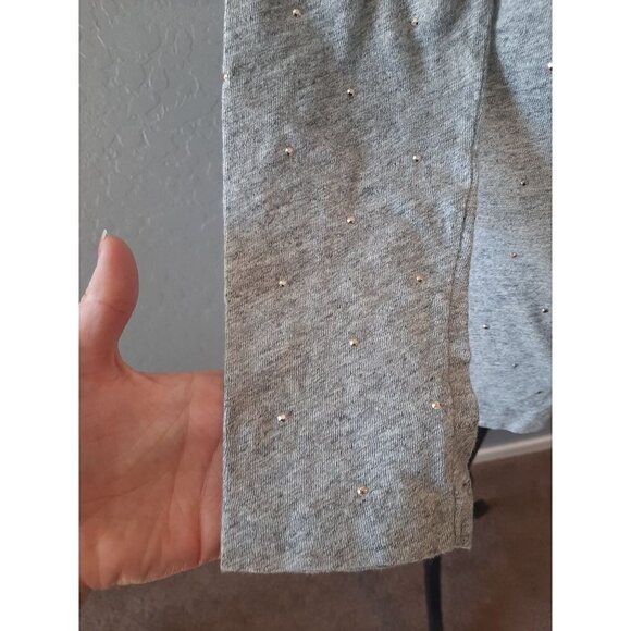 J. Crew Gray Long Sleeve metal Studded Shirt Size M Casual Preppy Classic Office - Picture 4 of 9